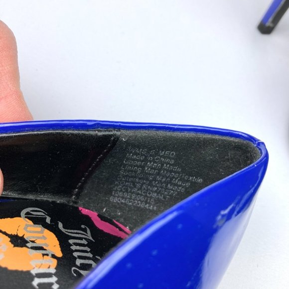 JUICY COUTURE Royal Blue Pointy High Heels - Picture 6 of 6